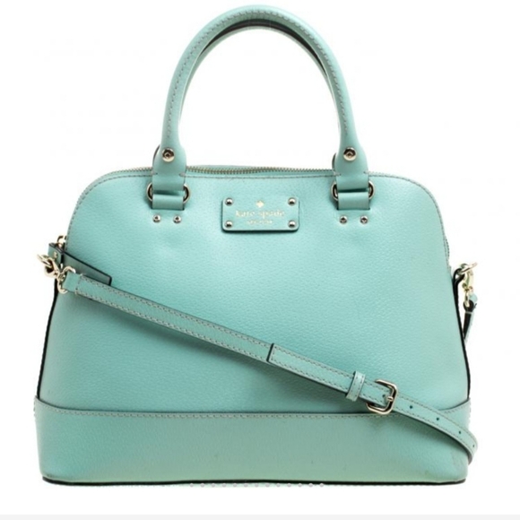 Kate Spade Mint Green Leather Wellesley Rachelle Shoulder Bag - Picture 2 of 15